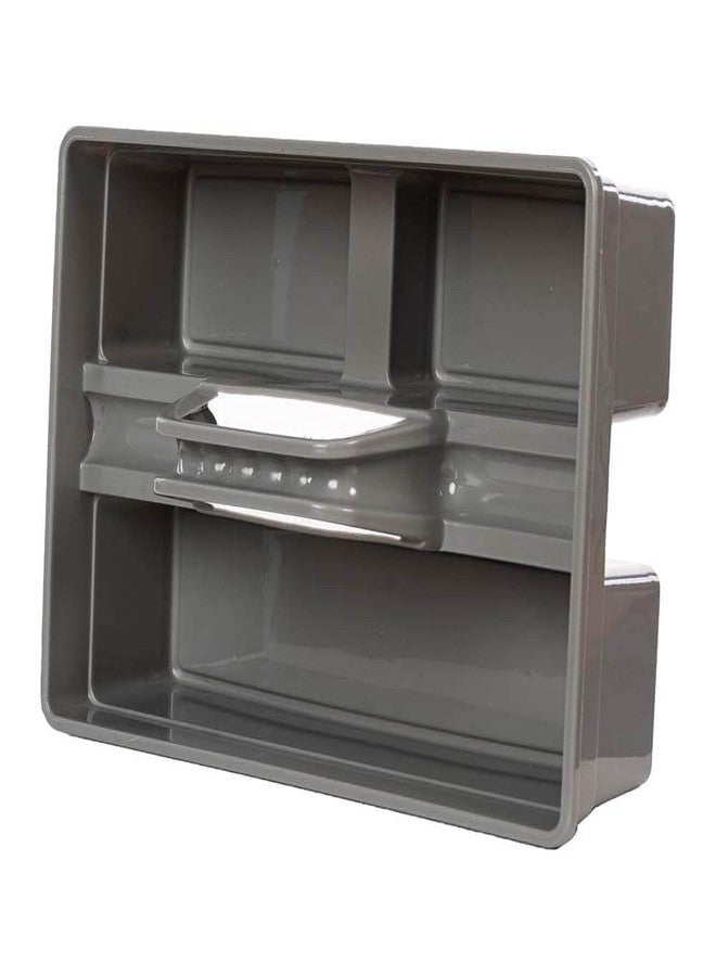 AMIGOS STORE™ Industrial ABS Plastic Tool Organizer Handy Caddie Caddy Basket with Grip Handle | Heavy-Duty Utility Organizer for Home, Office & Professional Use (Grey) - Image 4